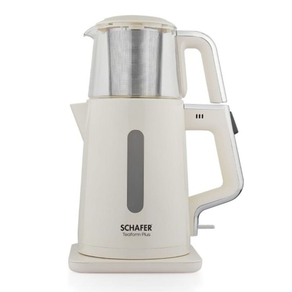 Schafer Teaform Plus Elektrikli Çay Makinesi-Krem