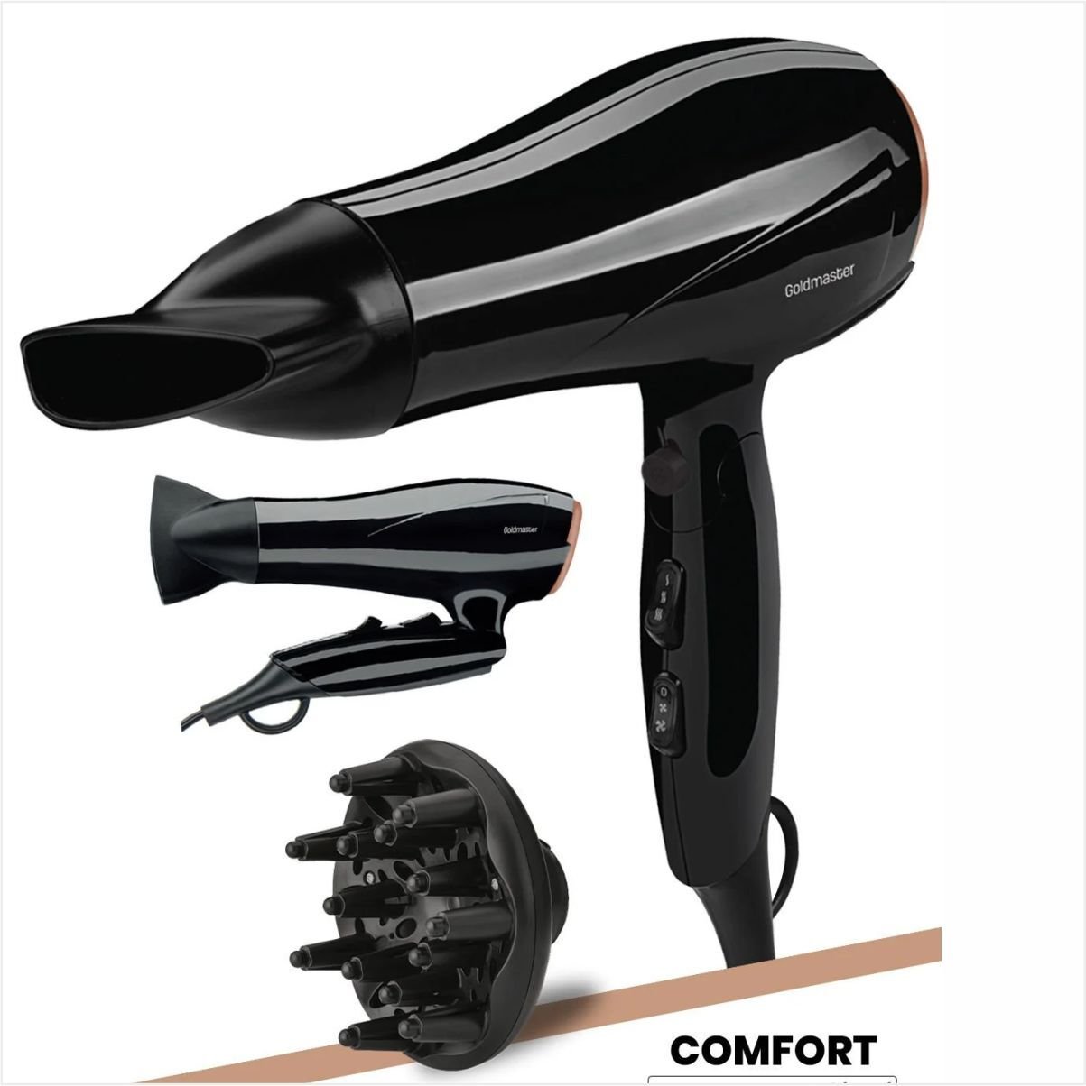 Goldmaster GM 7191 Comfort 2400 W Katlanabilir Saç Kurutma Makinesi