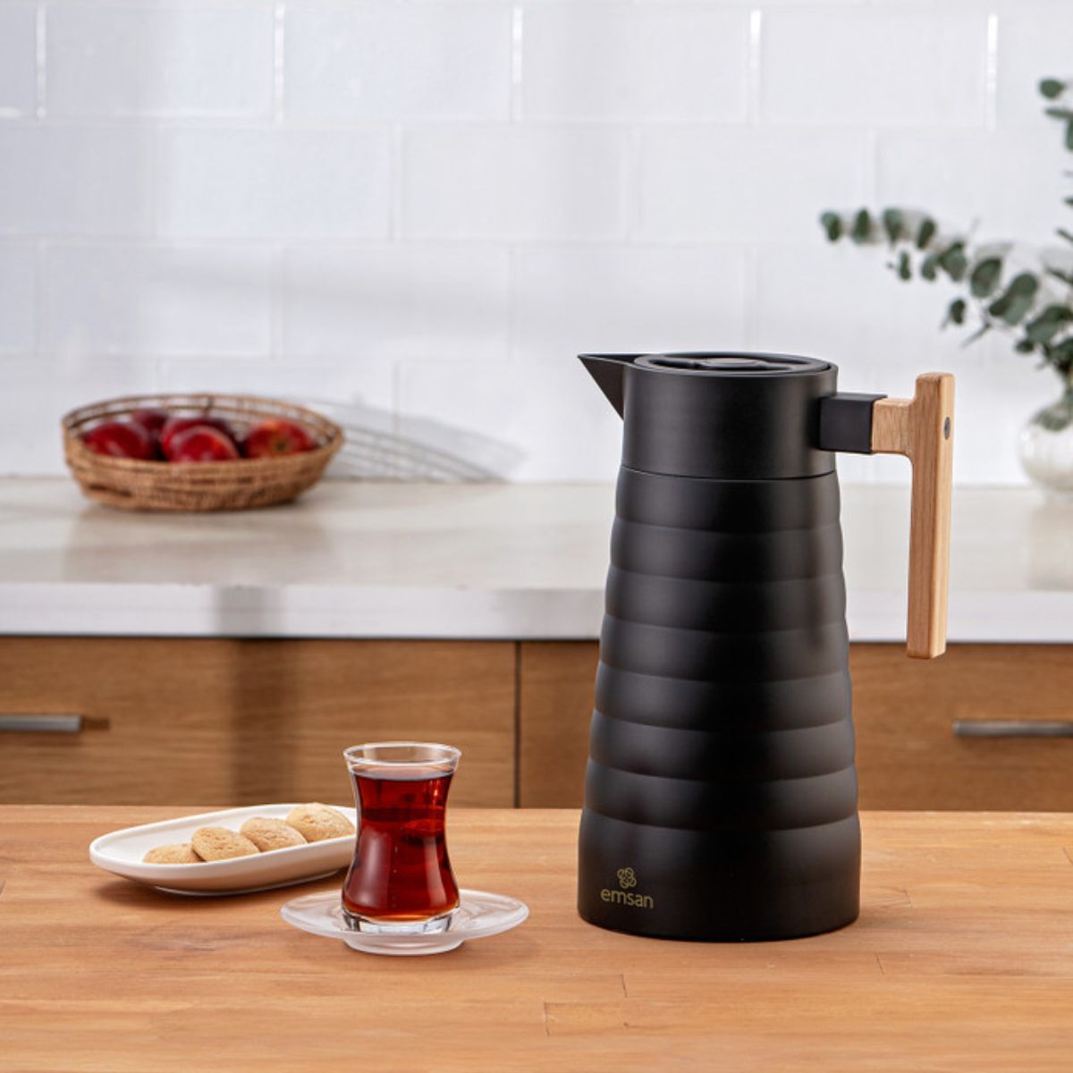 Emsan Emboss Termos, 1,5 Lt, Siyah