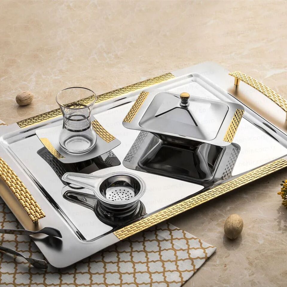 Nehir Sırma Altın 40P Çay Set