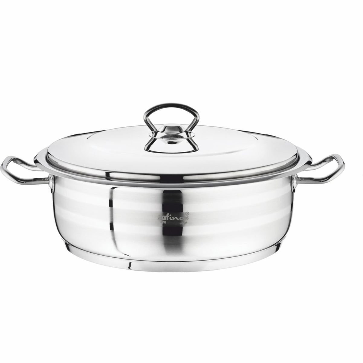 Safınox 28X09 Flavıa Kısa (Karnıyarık) Tencere Tel Kulplu