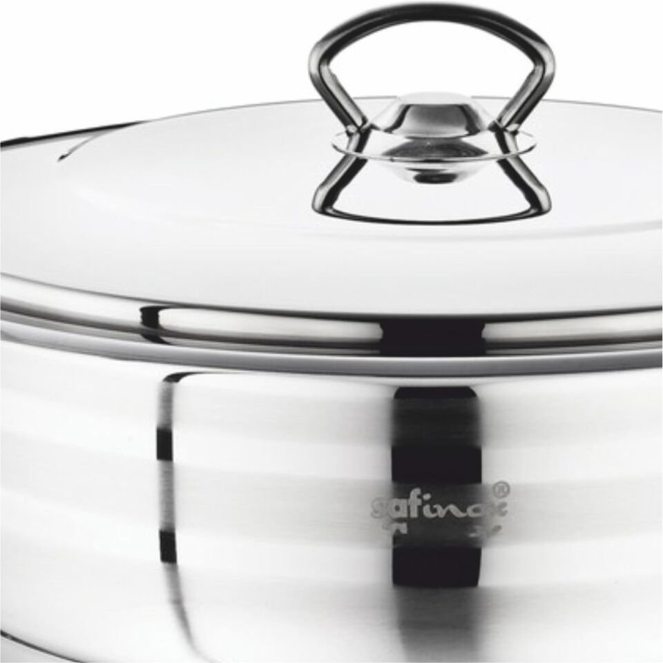 Safınox 28X09 Flavıa Kısa (Karnıyarık) Tencere Tel Kulplu