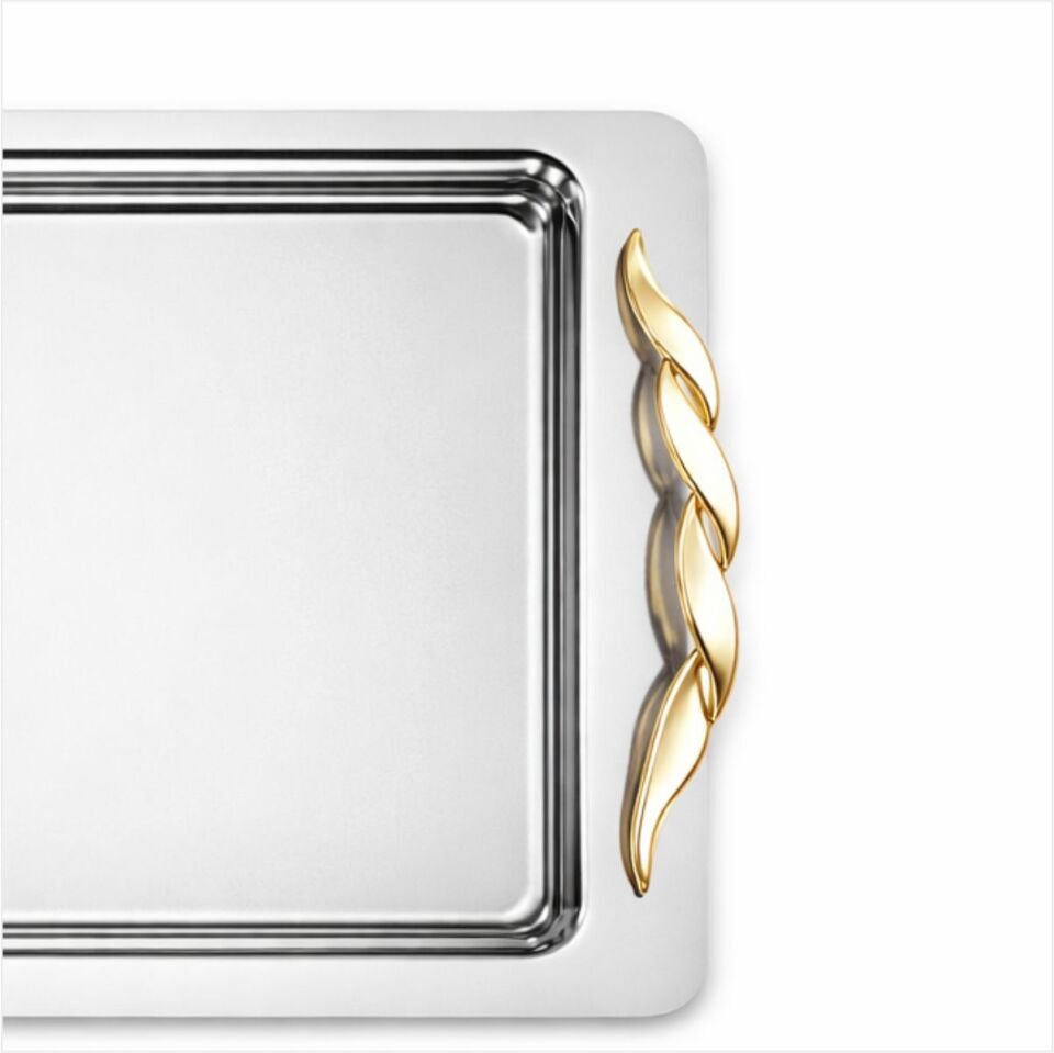 KARACA NEVRA GOLD ÇELİK TEPSİ, ÇELİK