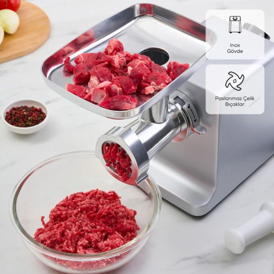 Karaca Sucuk Sosis Ve İçli Aparatlı Kıyma Makinesi Inox