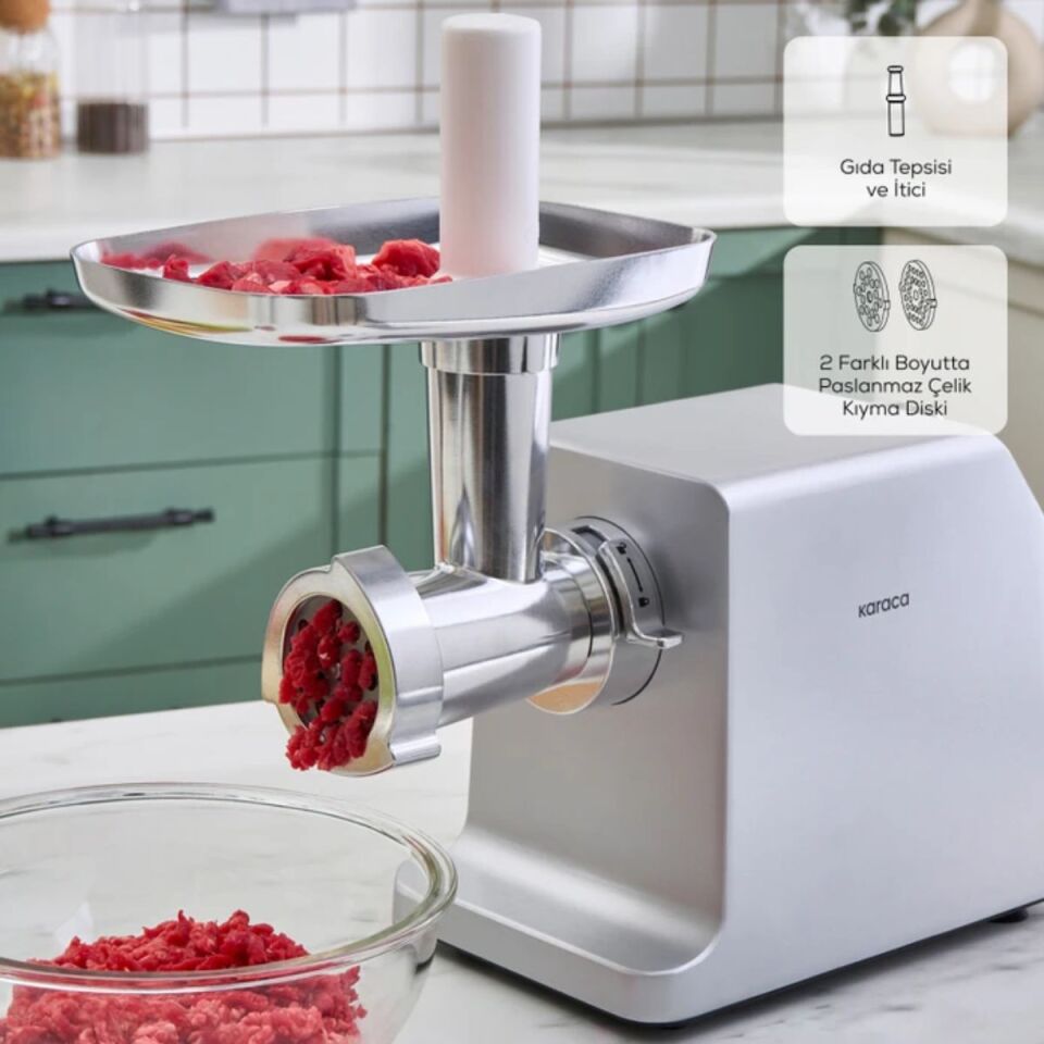 Karaca Sucuk Sosis Ve İçli Aparatlı Kıyma Makinesi Inox