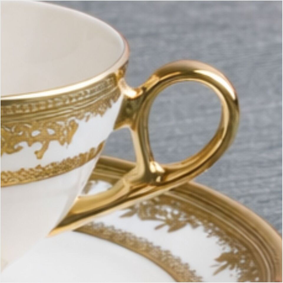 PAÇİ-KABARTMALI YALDIZLI 6LI KAHVE-P/POR-102205