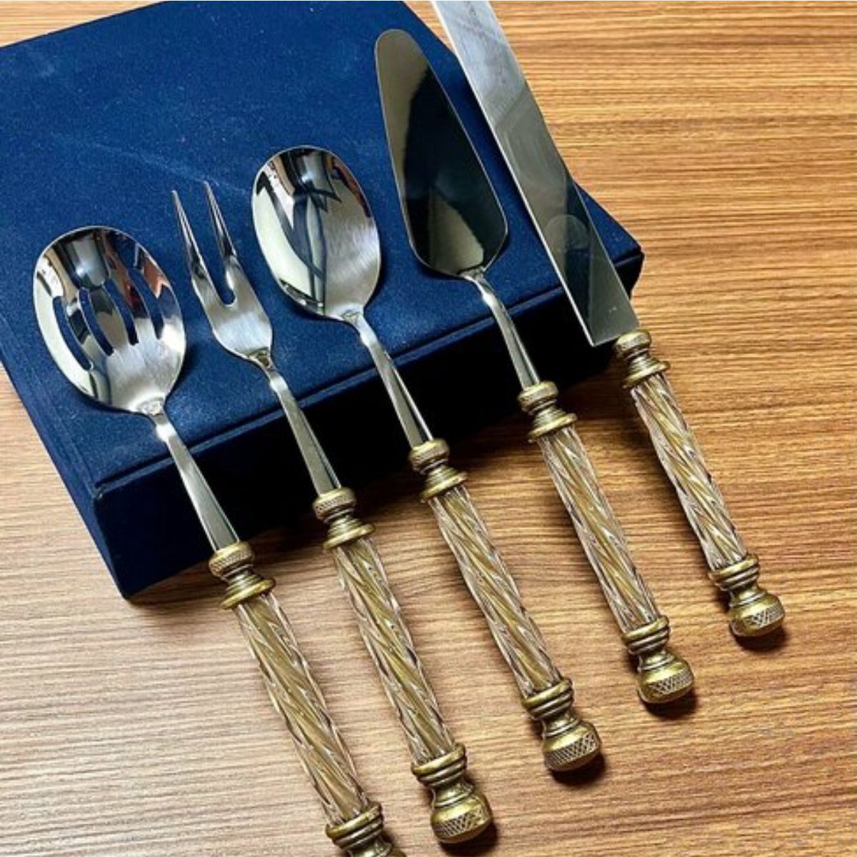 Rekabet Eym 059 Cam 5 Parça Servis Seti Antik