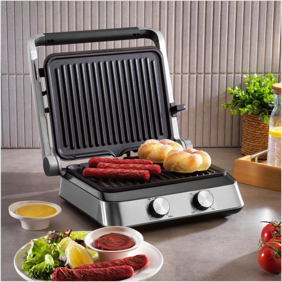 SCHAFER PROFİ TOAST TOST VE IZGARA MAKİNESİ-INOX