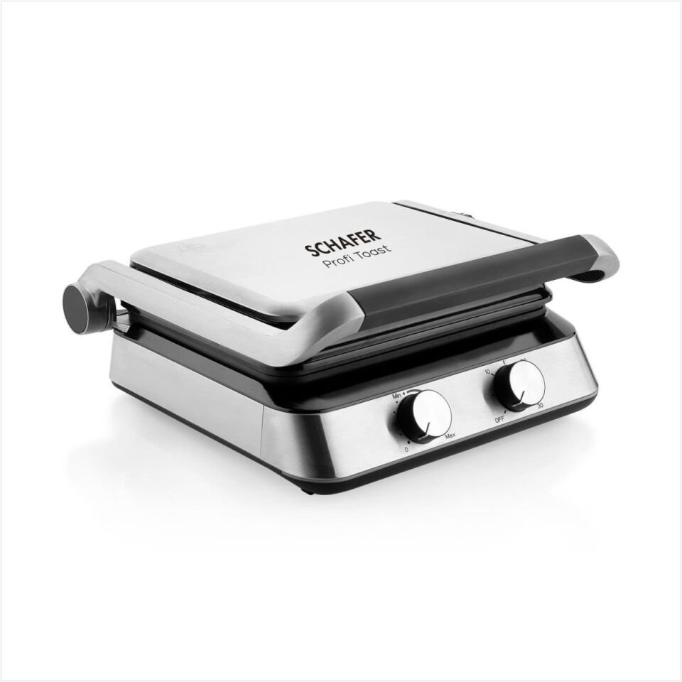 SCHAFER PROFİ TOAST TOST VE IZGARA MAKİNESİ-INOX