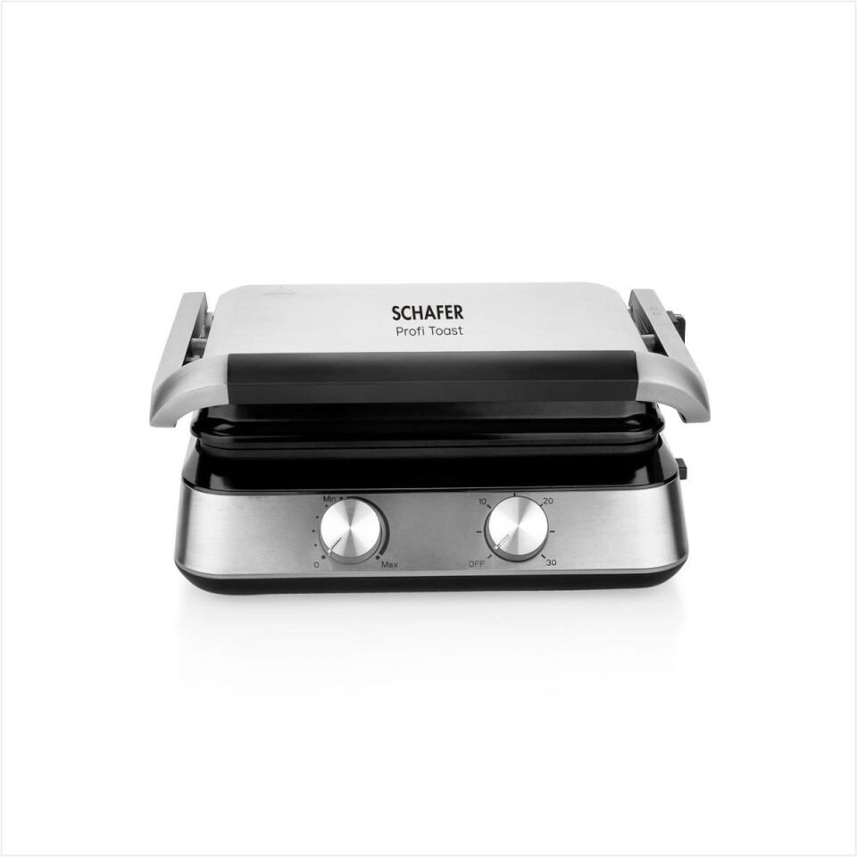 SCHAFER PROFİ TOAST TOST VE IZGARA MAKİNESİ-INOX