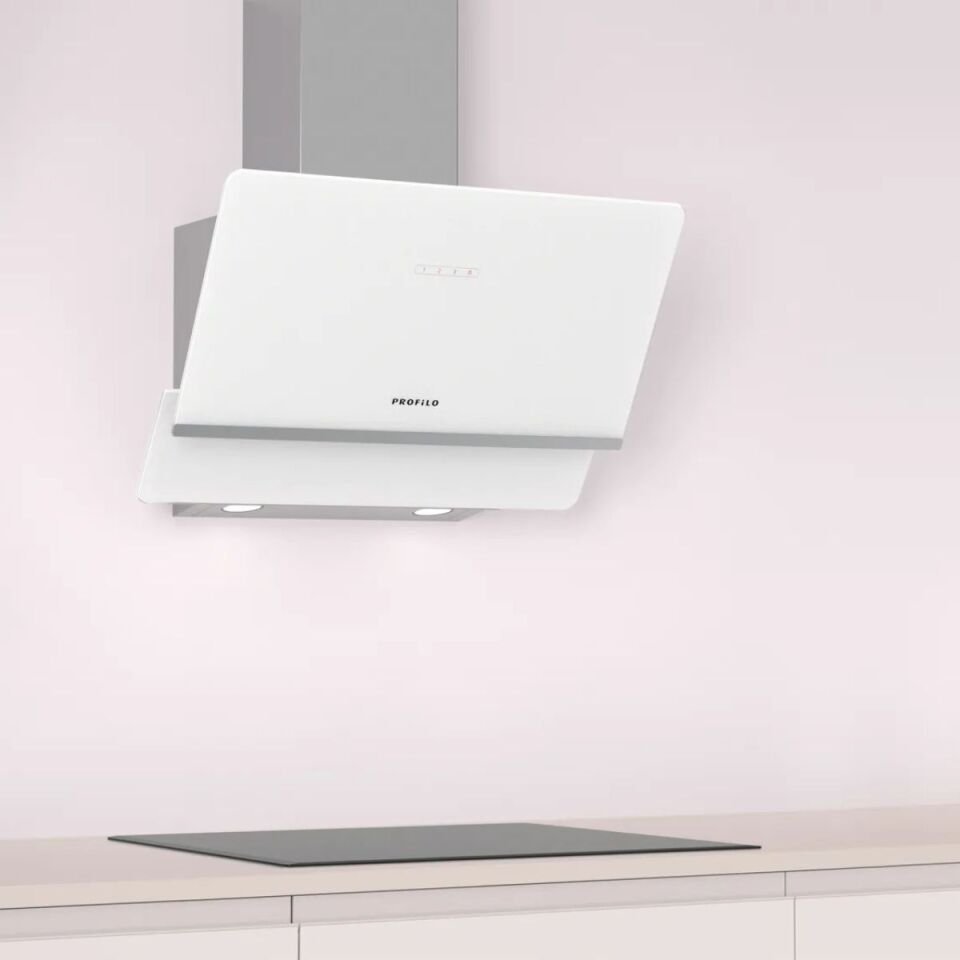 Profilo DVK6J621 Beyaz Cam Duvar Tipi Davlumbaz