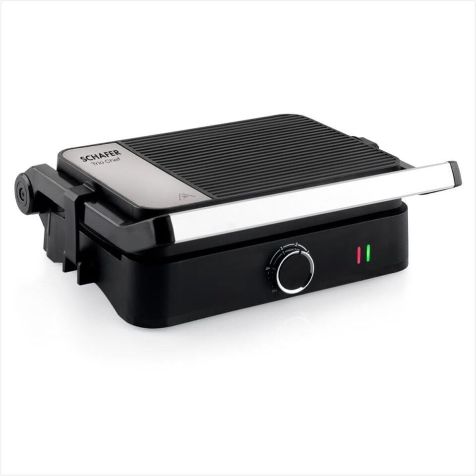 SCHAFER TRİO CHEF TOST VE WAFFLE MAKİNESİ-SİYAH