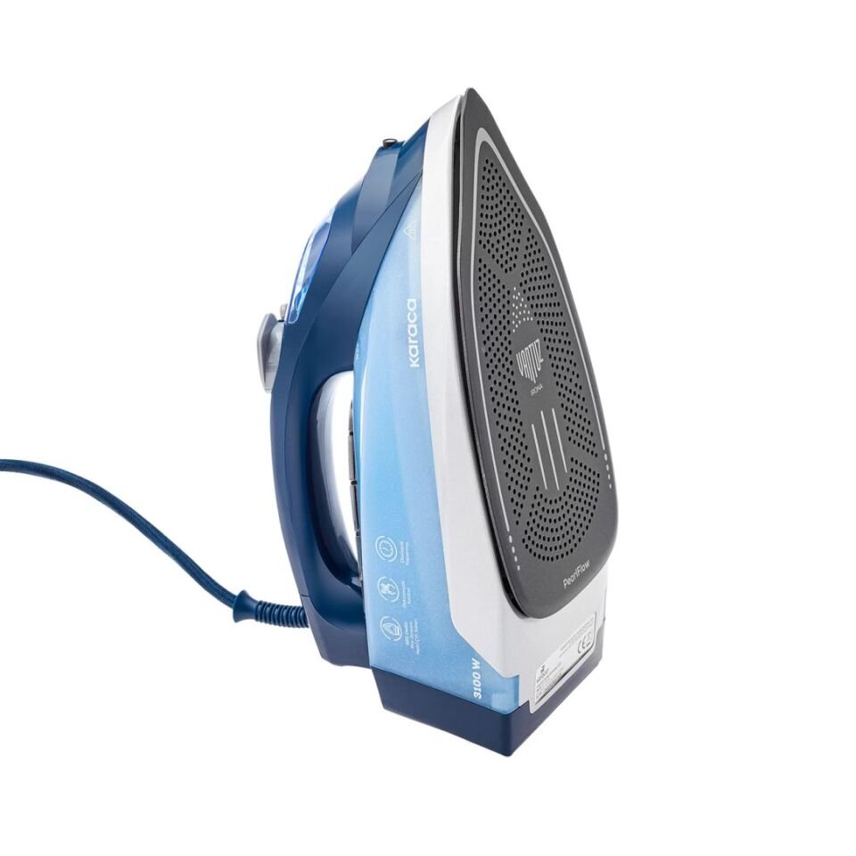 Karaca Vantuz İrona Buharlı Ütü Pearl Mavi 3100 W