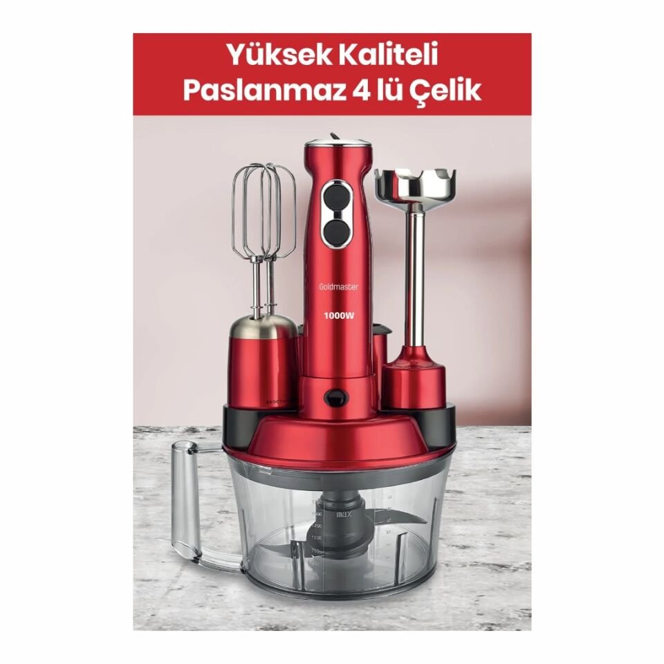 Goldmaster Platinium Kırmızı 24 Parça Elektrikli Çeyiz Paketi