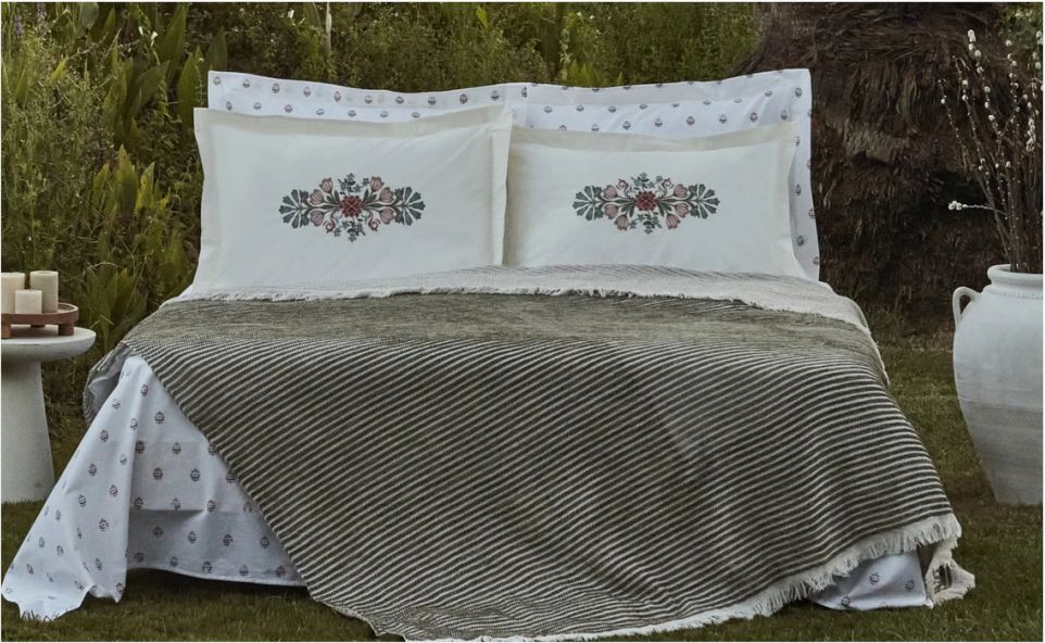 Karaca Home Siya Çift Kişilik Battaniye Takımı Multicolor