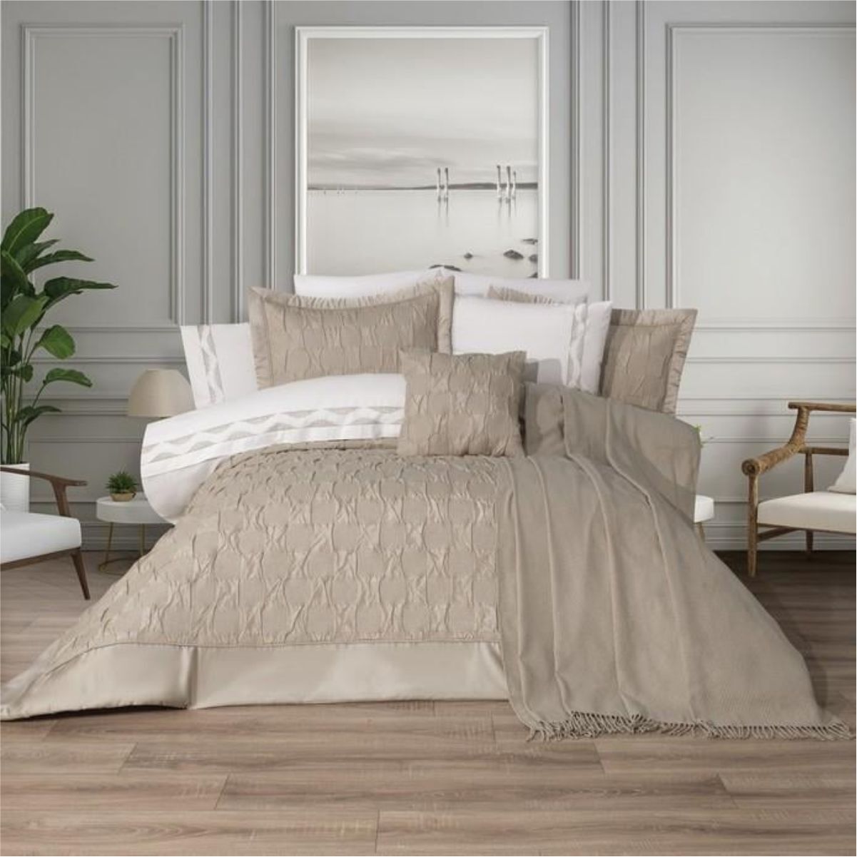 Schafer Moneta Çeyiz Seti 11 Parça Bej