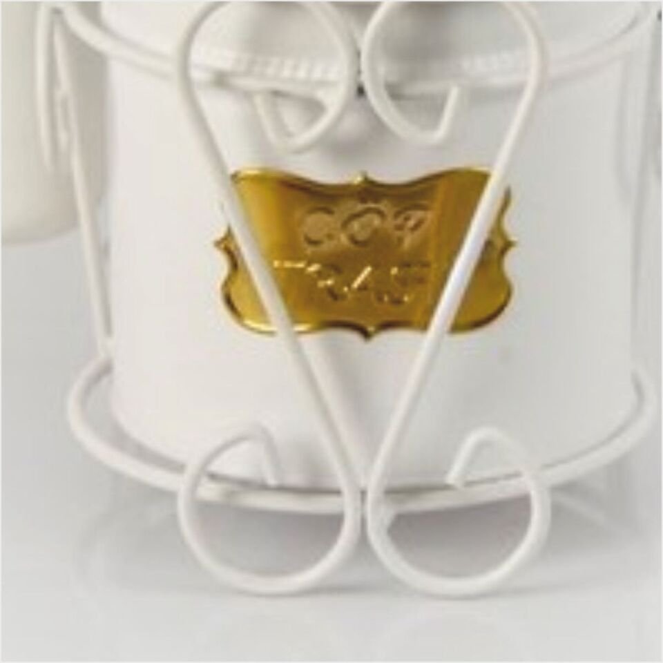 Yıldıray 1050 Ferforje Fırçalı Kova Beyaz