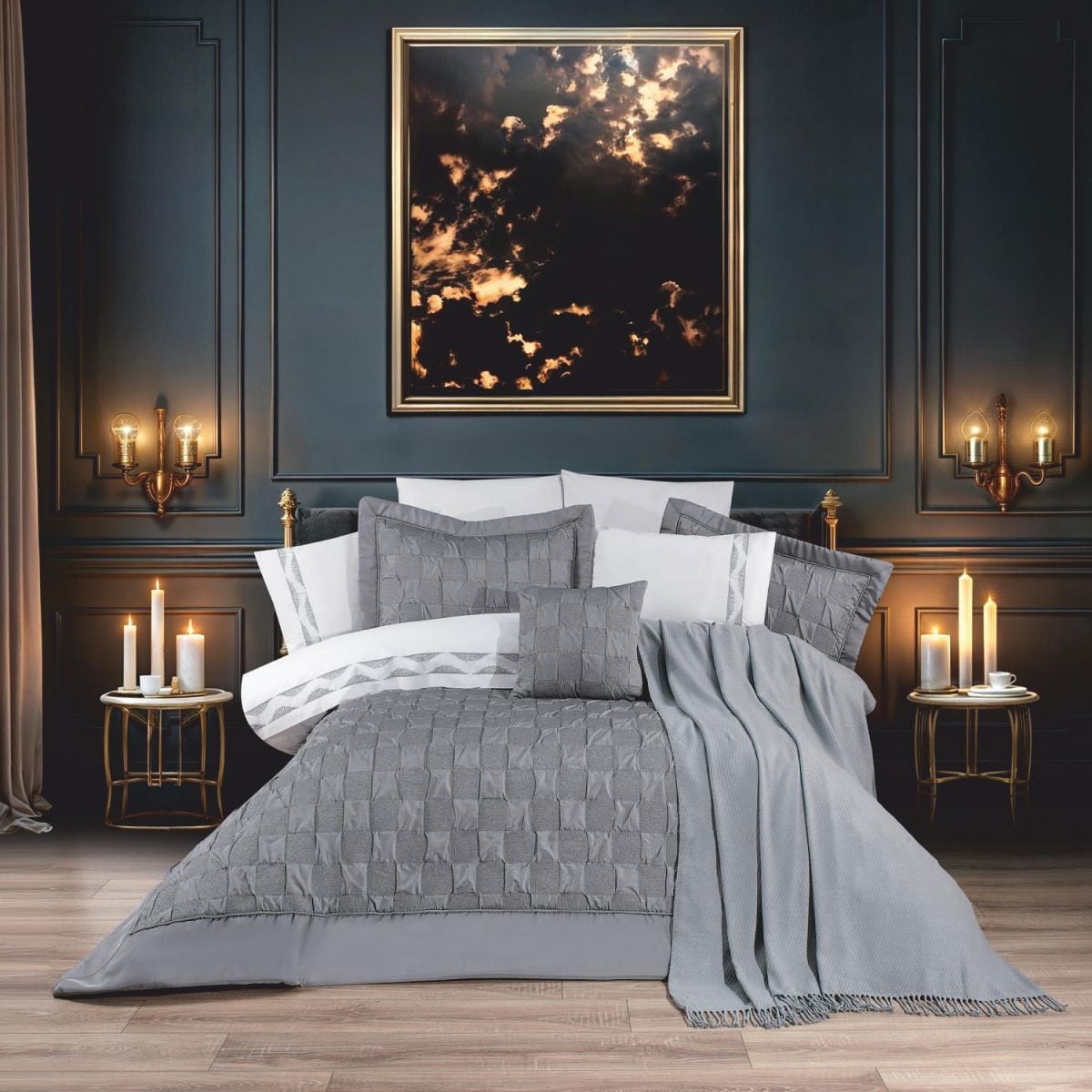 Schafer Home Moneta Çeyiz Seti 11 Parça-Gri