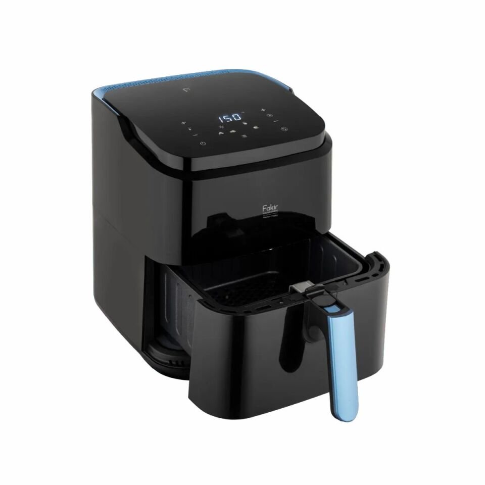 Fakir Glamair Chefry Airfryer 6 Pişirme Modu Dijital Kontrol Paneli 5 L Buz Çözme Siyah