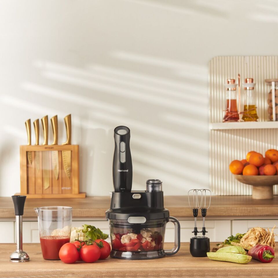 Emsan Homend Functionall 2808H Mutfak Robotu Siyah Gri