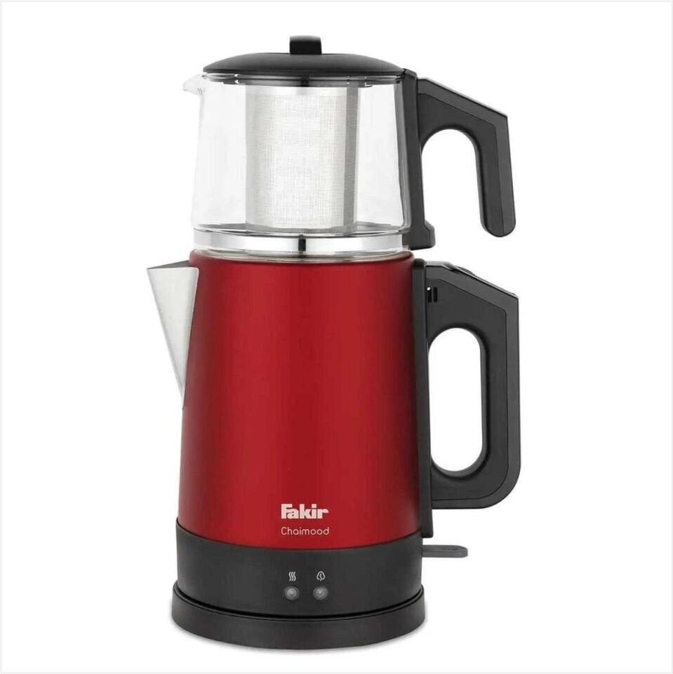 Fakir Chaimood Çay Makinesi & Kettle Paslanmaz Çelik 1800W Rouge