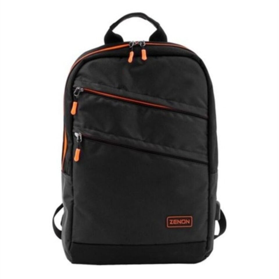 Zenon Zn16T1 15.6  Polyester Siyah (Usb Şarj Portlu) Notebook Sırt Çantası