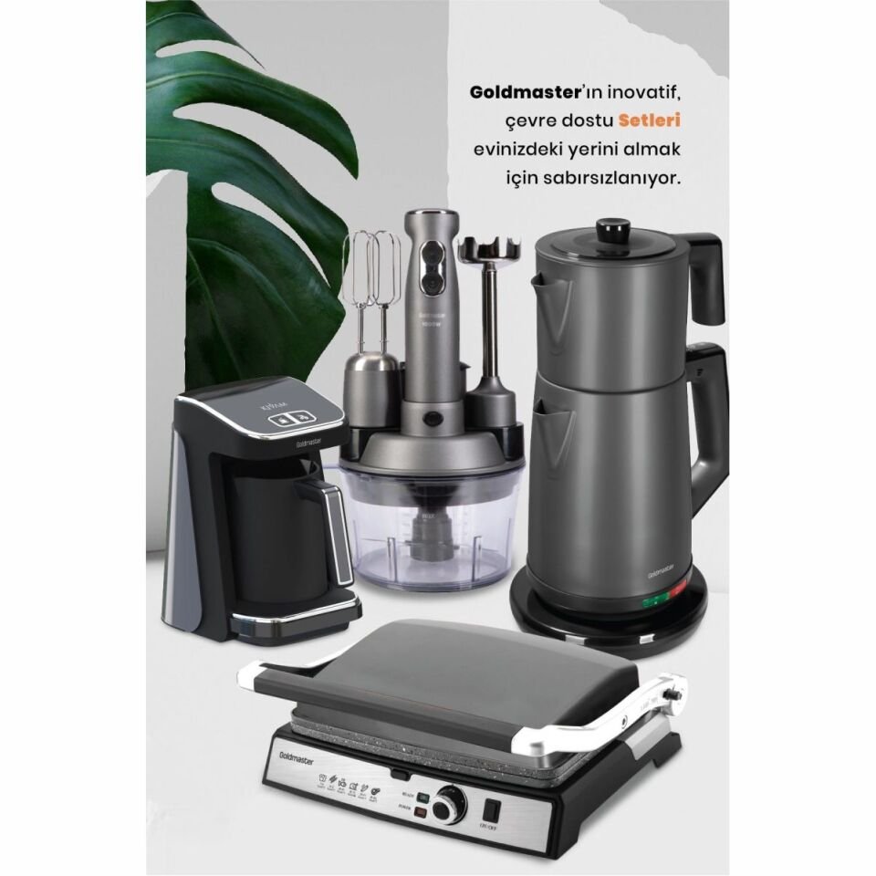 Goldmaster Platinium Antrasit 24 Parça Elektrikli Çeyiz Paketi