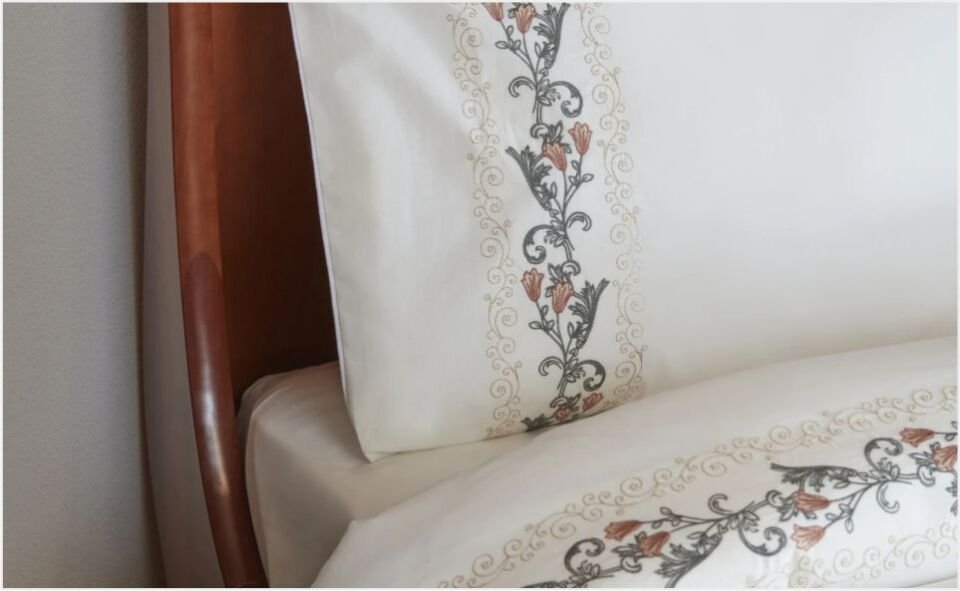 Karaca Home Belen Çift Kişilik Nevresim Takımı Nakışlı Beyaz