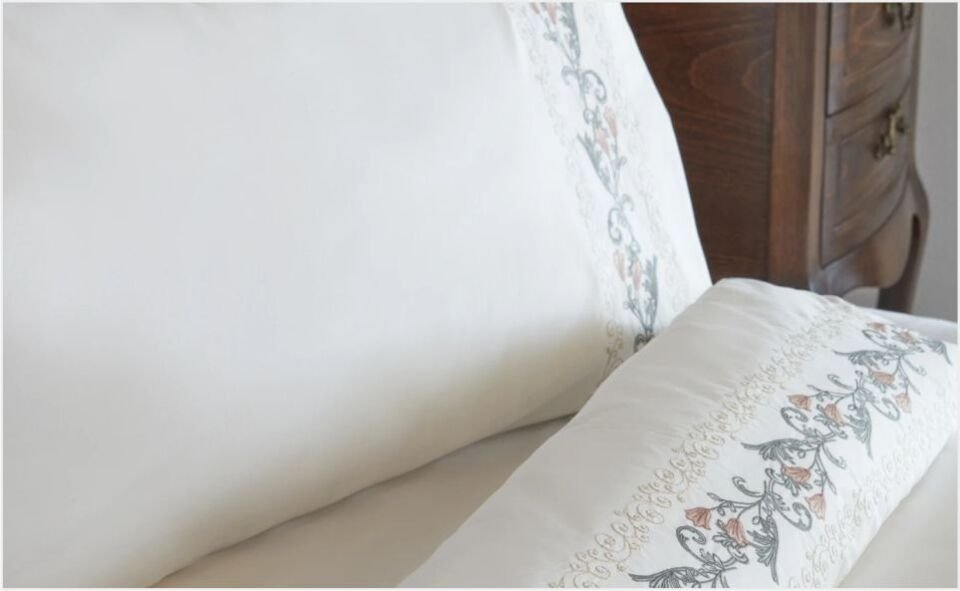 Karaca Home Belen Çift Kişilik Nevresim Takımı Nakışlı Beyaz