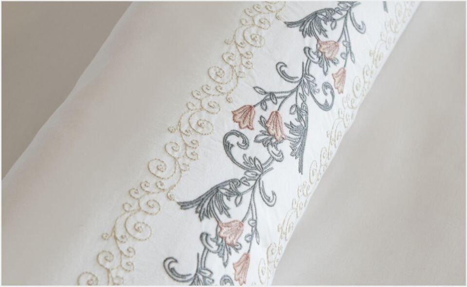 Karaca Home Belen Çift Kişilik Nevresim Takımı Nakışlı Beyaz