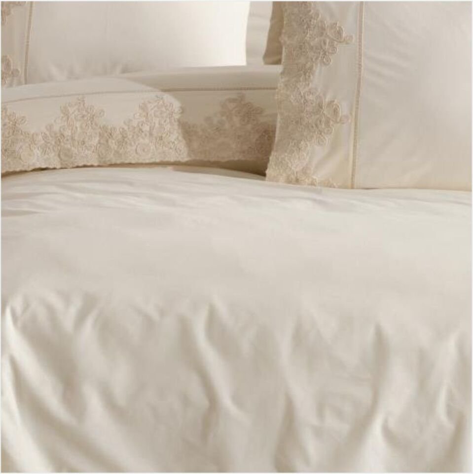 Aran Clasy Ranforce %100 Pamuk Butik Çift Kişilik Uyku Seti Osela V2 Ekru