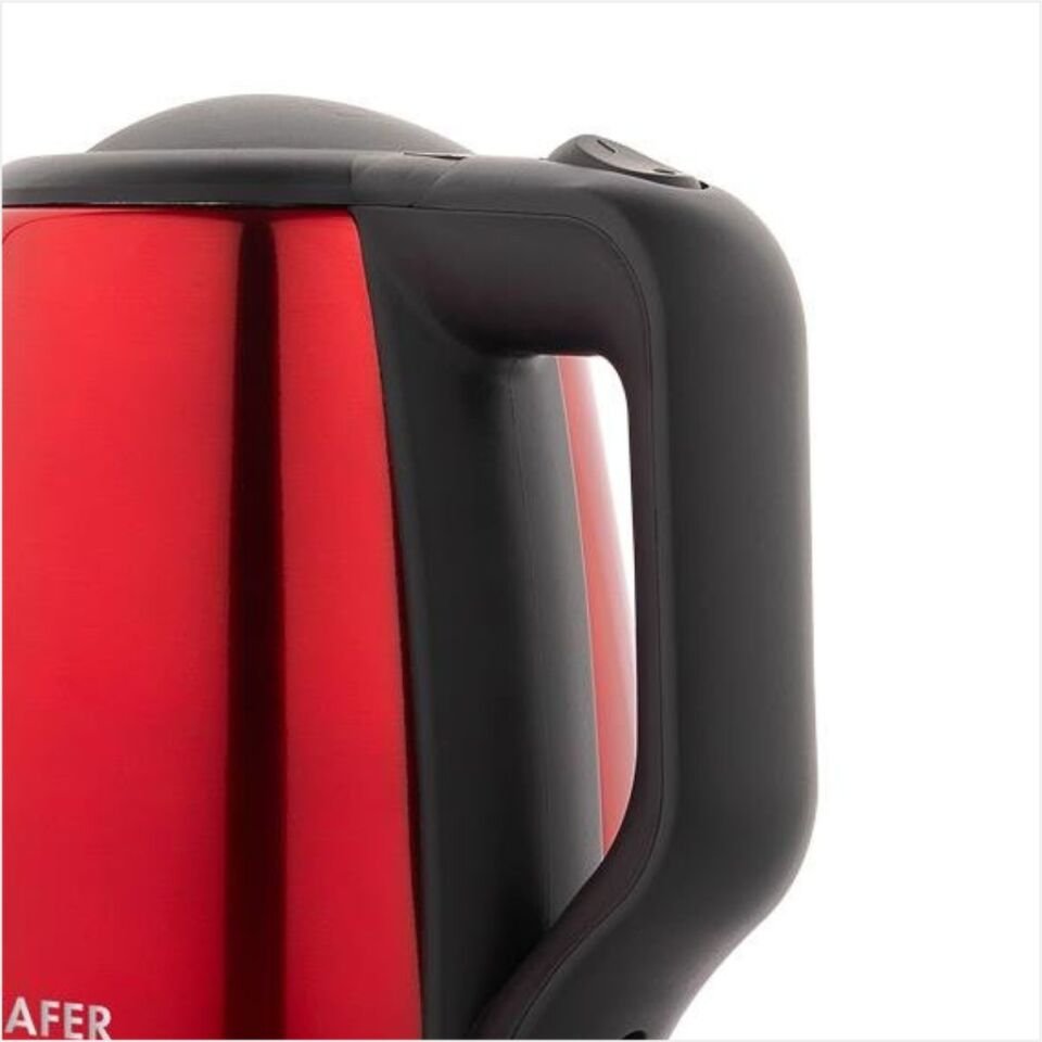 Schafer Hitze Paslanmaz Çelik Su Isıtıcı (Kettle)-Kırmızı