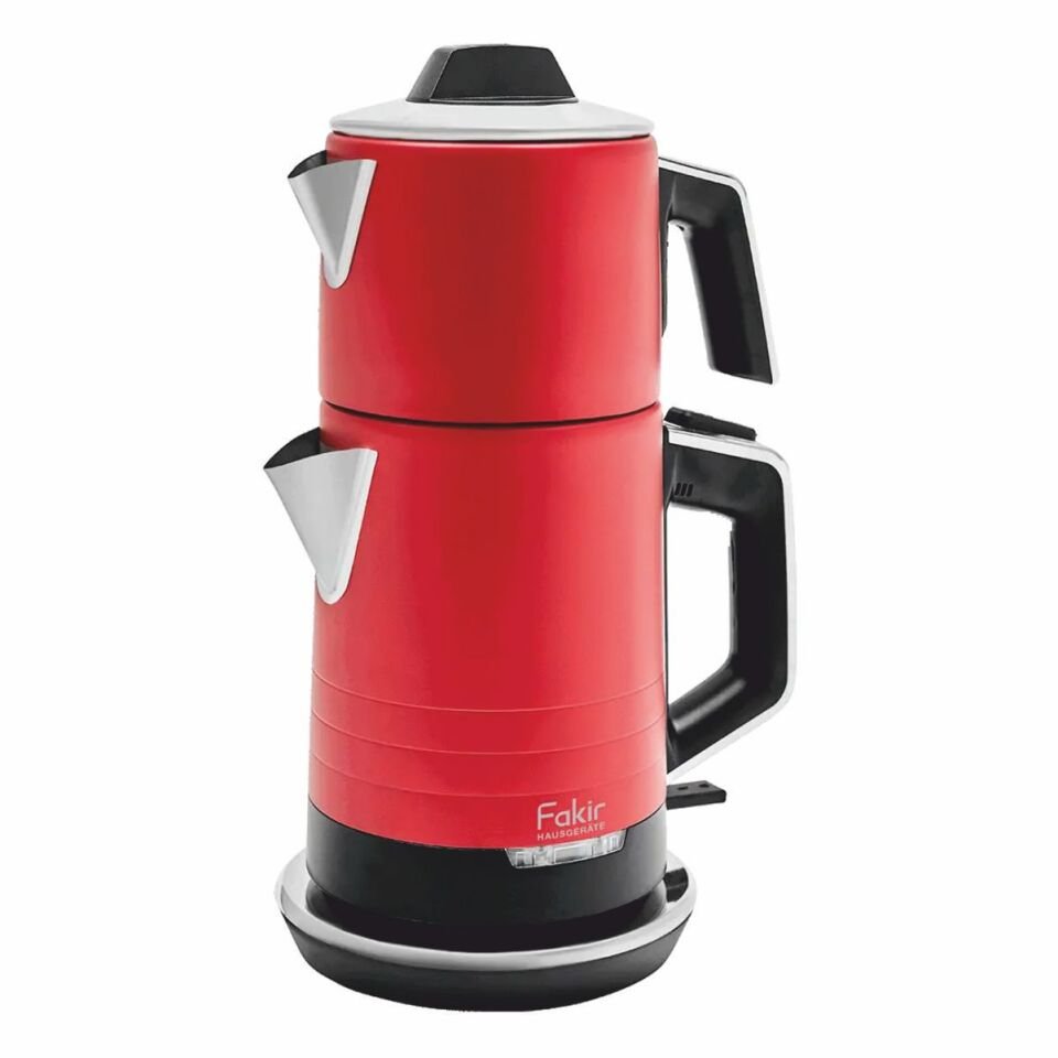 Fakir Temper Kırmızı 1800 W Çelik Çay Makinesi
