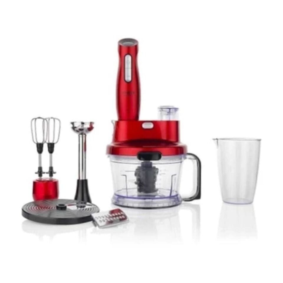 Schafer Meister Multi 17 Parça Kırmızı 1000 W Blender Seti