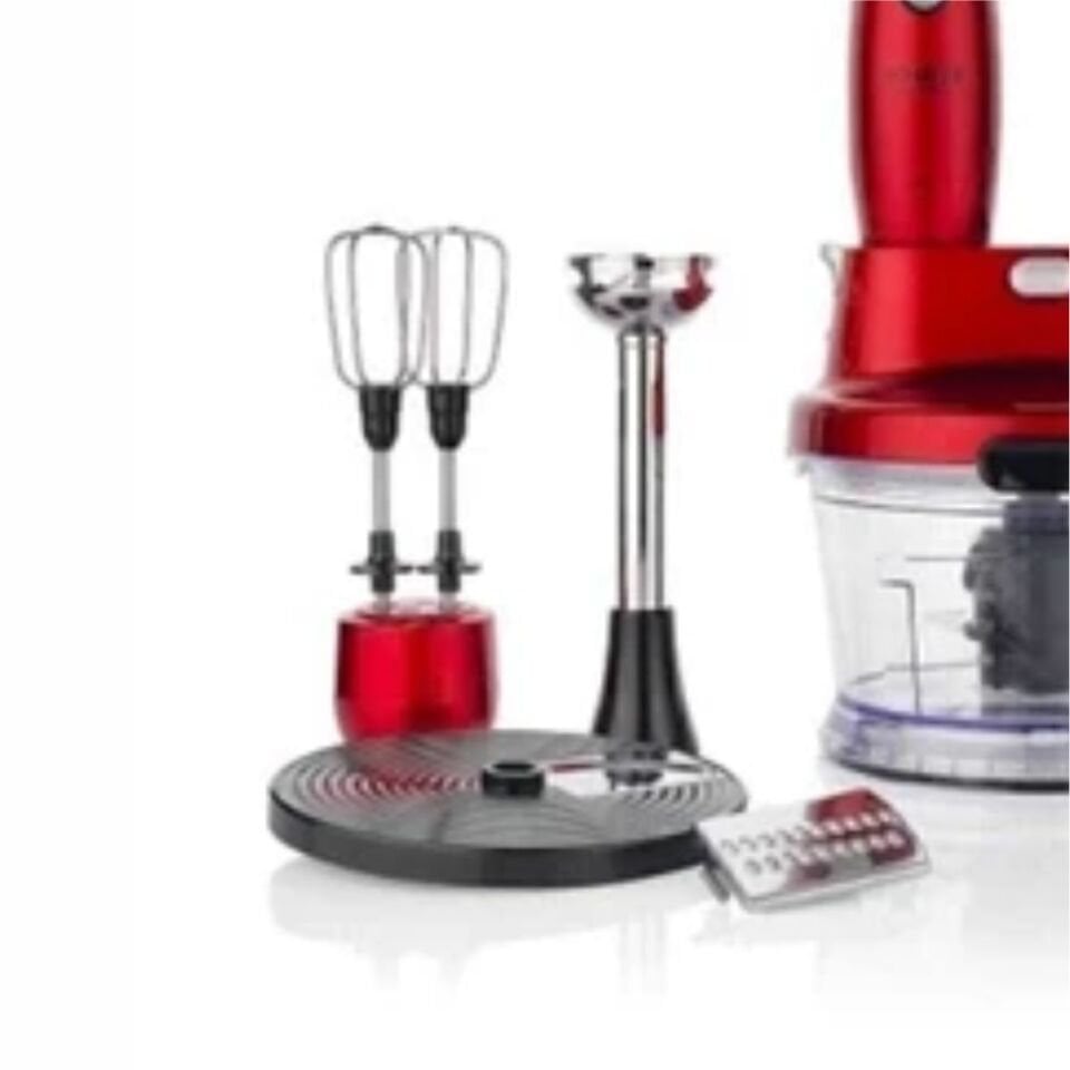 Schafer Meister Multi 17 Parça Kırmızı 1000 W Blender Seti