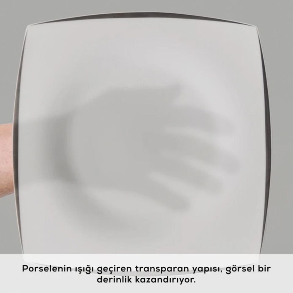 Karaca Fine Pearl Agate 58 Parça 12 Kişilik Yemek Takımı Platin