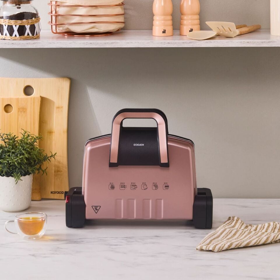 Karaca Future Tost Makinesi Rosegold 4 Dilim Kapasiteli
