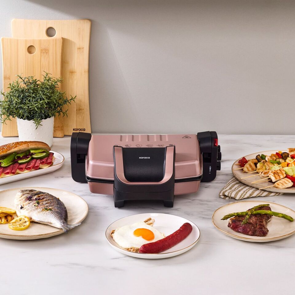 Karaca Future Tost Makinesi Rosegold 4 Dilim Kapasiteli