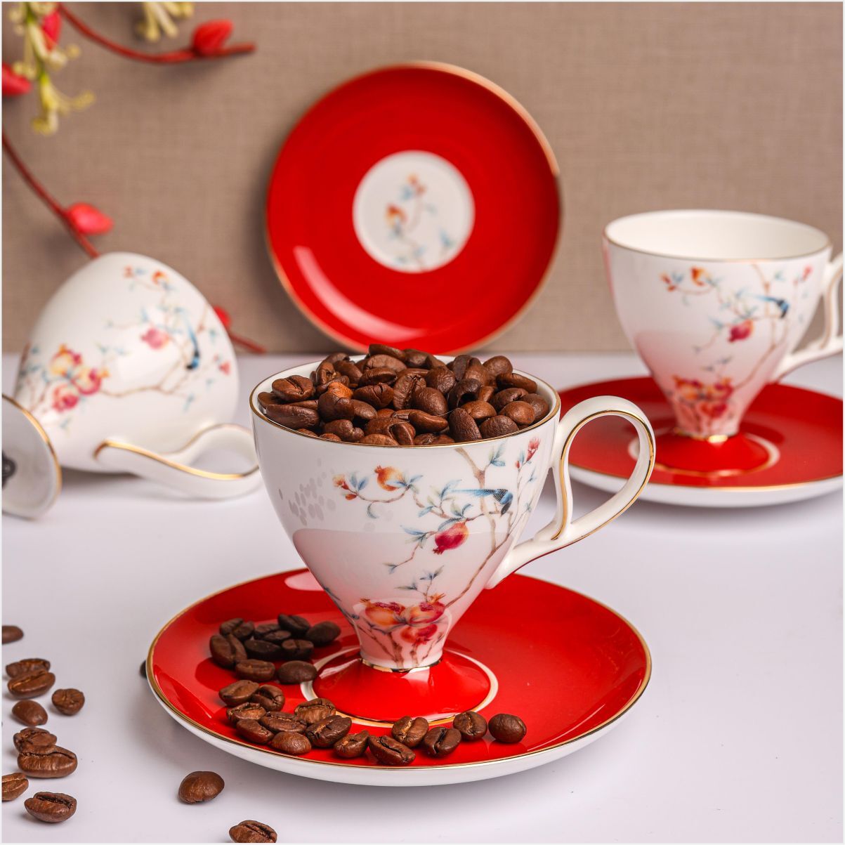 PAÇİ ROYAL CHARME-VERONICA 6LI KAHVE-P/ROY-0112