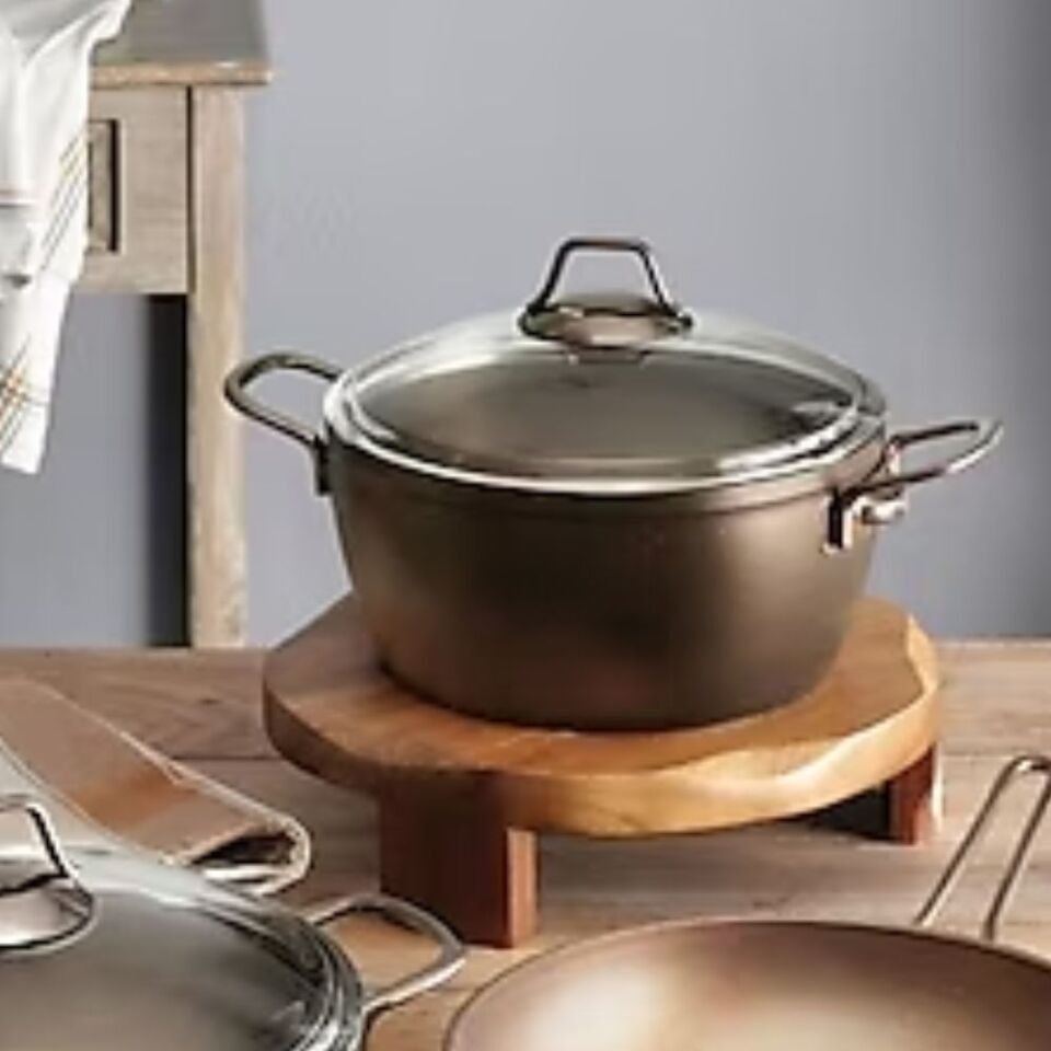 Pierre Cardin Graniks Metal Saplı 7 Parça Tencere Seti Bakır