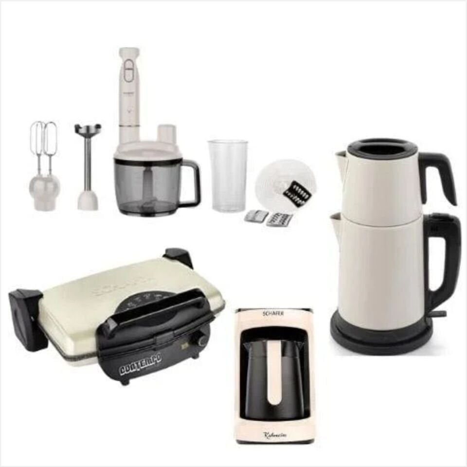 Schafer Kea Elektro Mega Ev Aletleri 4 Lü Set-Krem02