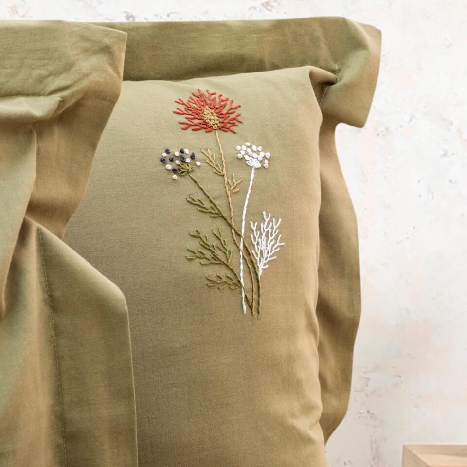 Schafer Home Olive Çift Kişilik Nevresim Takımı 7-Yeşil