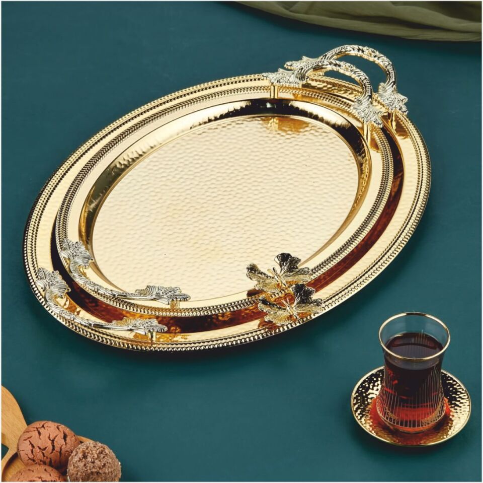 Cooker Ckr3252  Oval 2'Li Metal Tepsi Seti