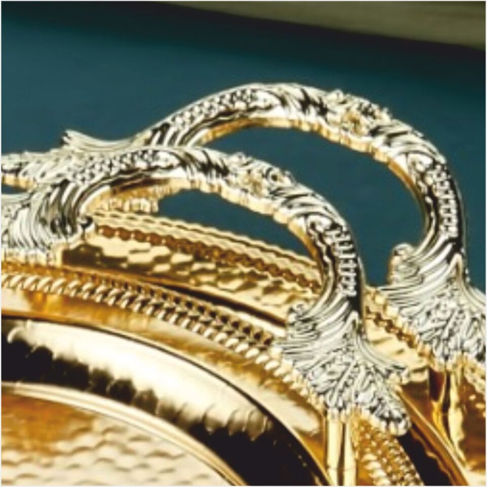 Cooker Ckr3252  Oval 2'Li Metal Tepsi Seti