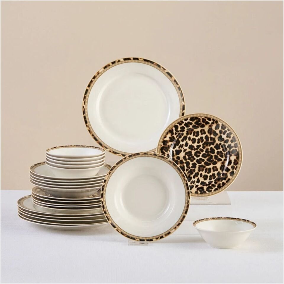 KARACA FOREVER BONE MIRIAM 24 PARÇA 6 KİŞİLİK YEMEK TAKIMI