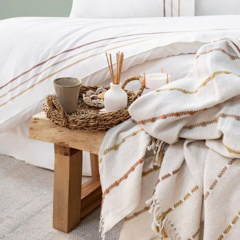 Schafer Home Cozy Nevresim Takımı 7 Parça-Ekru