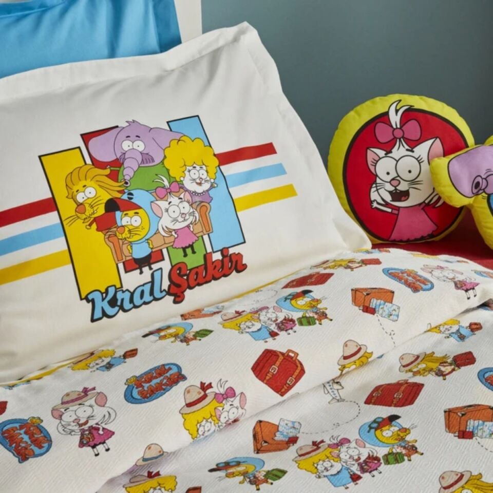 Karaca X Kral Şakir Travel Tek Kişilik Pike Multıcolor