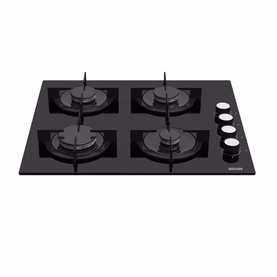 Uğur UAO 6040W0 SCY CSR1 Siyah Cam Ankastre Ocak