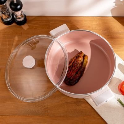 Emsan Swıss Crystal  30 Cm Karnıyarık Tenceresi Pembe