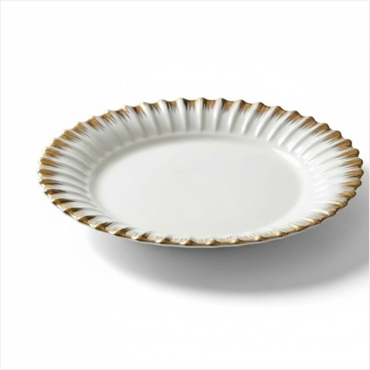 REKABET GBS 001 LINE GOLD YUVARLAK SUNUM TABAK 33 CM